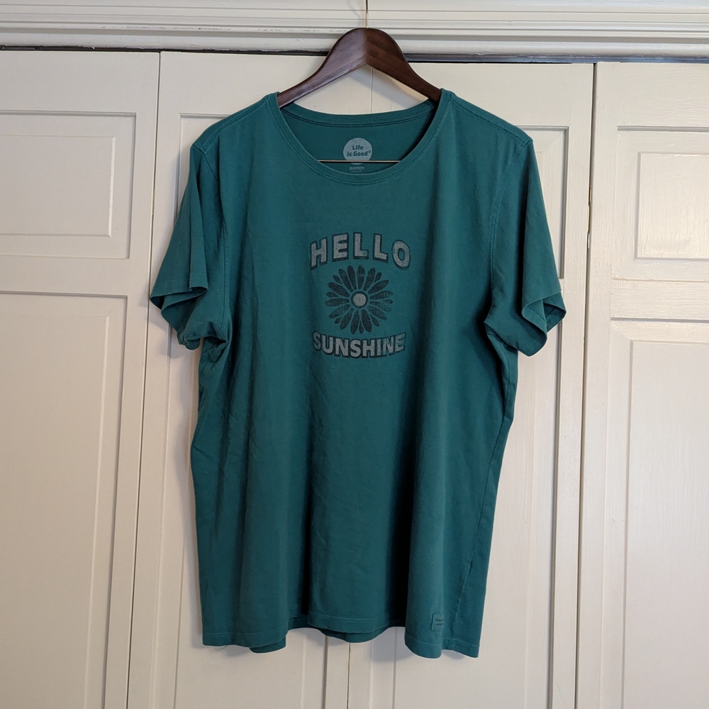 Life Is Good Aqua Women's Tee